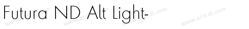 Futura ND Alt Light字体转换